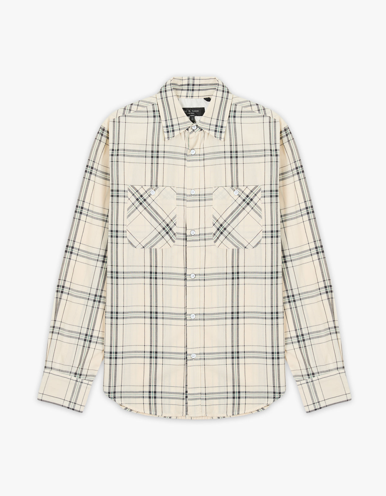 L/S Gus Shirt - White Plaid
