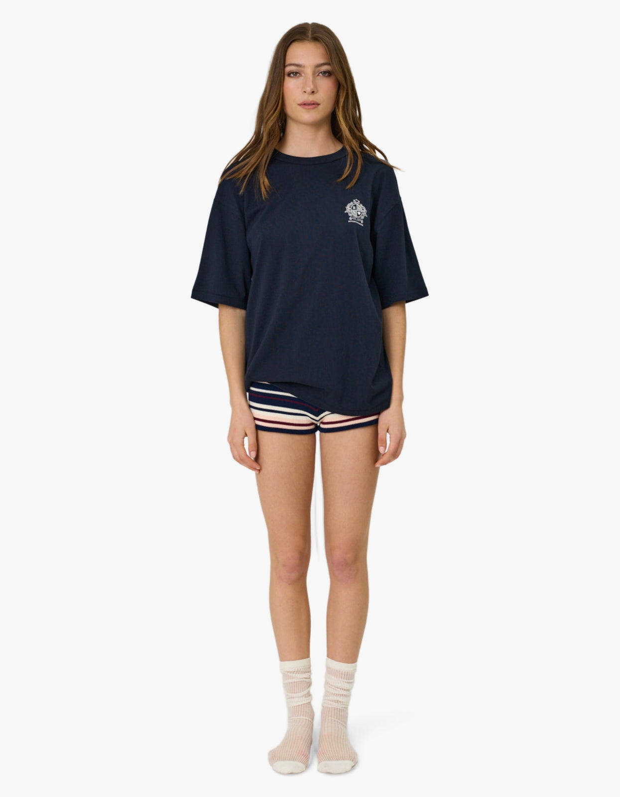 Crest Tee - Indigo