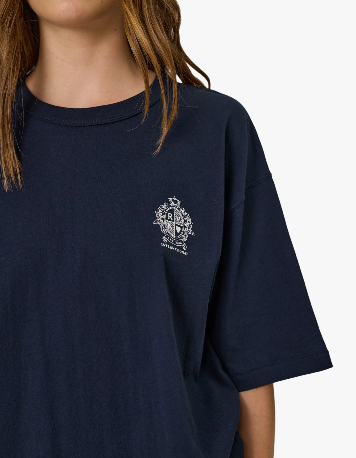 Crest Tee - Indigo