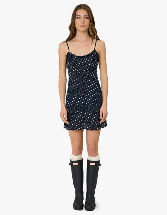 Sienna Mini Dress - Indigo Spot
