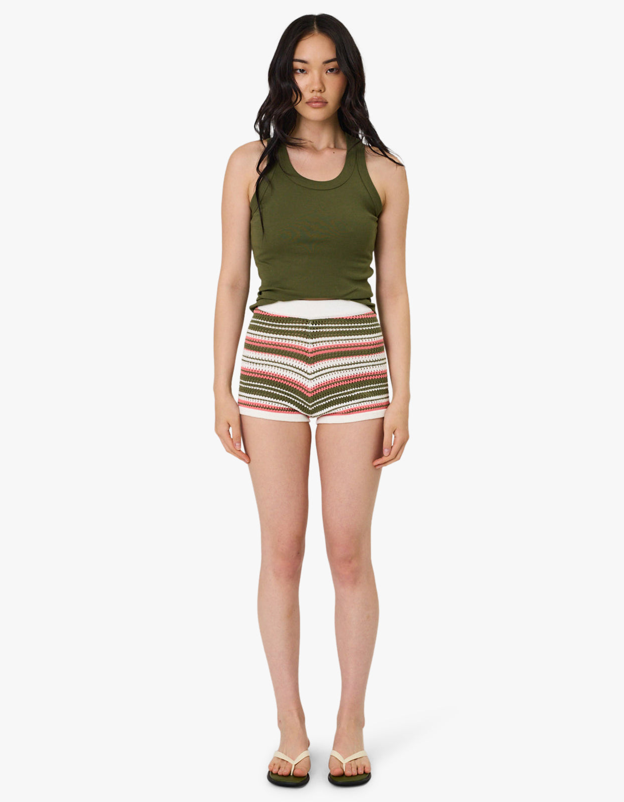 Rio Shorts - Seaweed Stripe