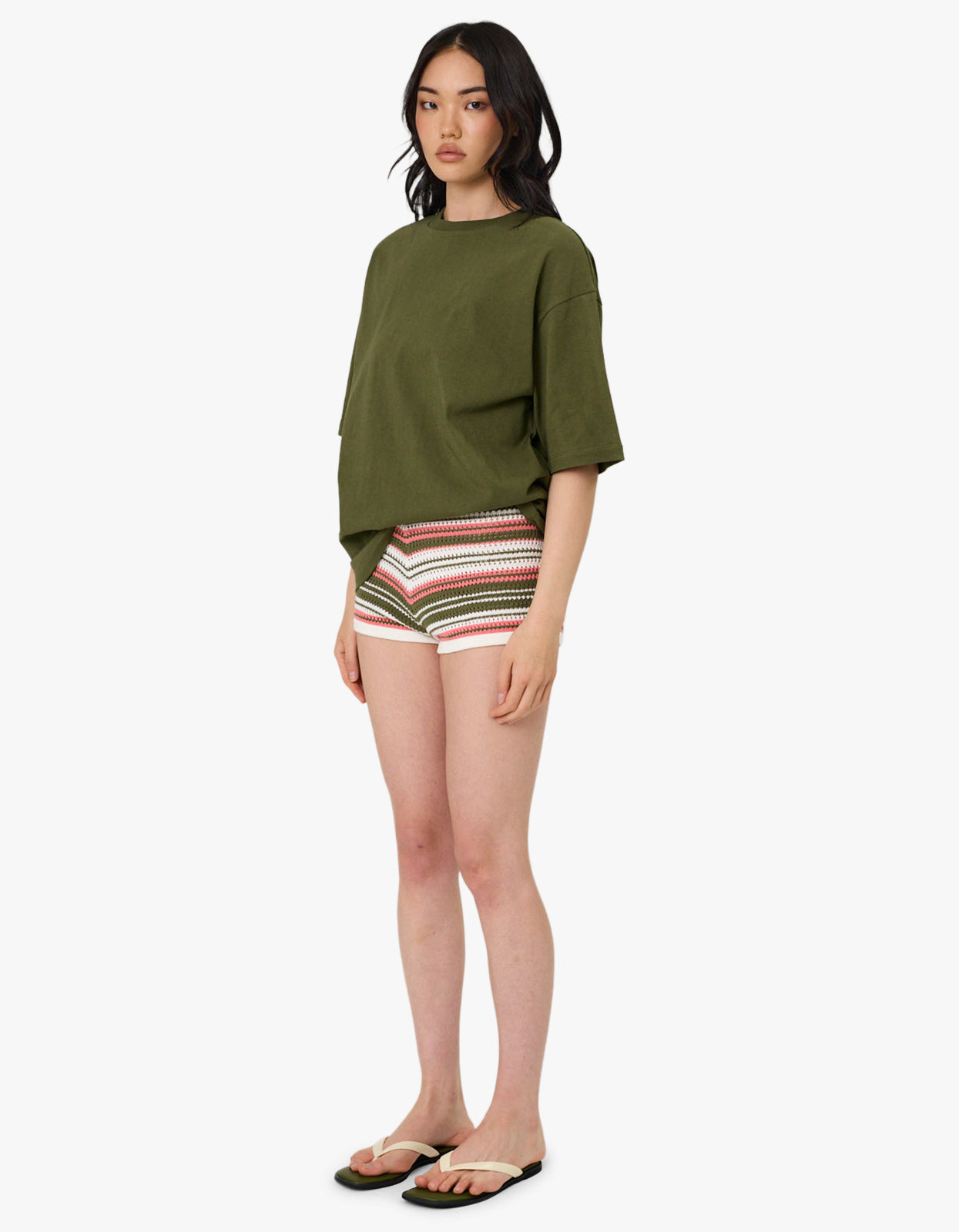 Rio Shorts - Seaweed Stripe