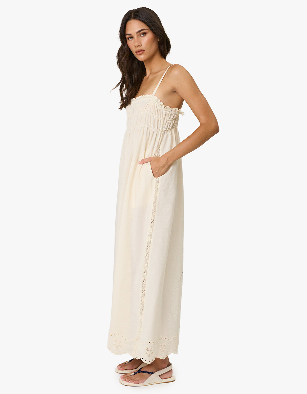Leilani Maxi Dress - Bone