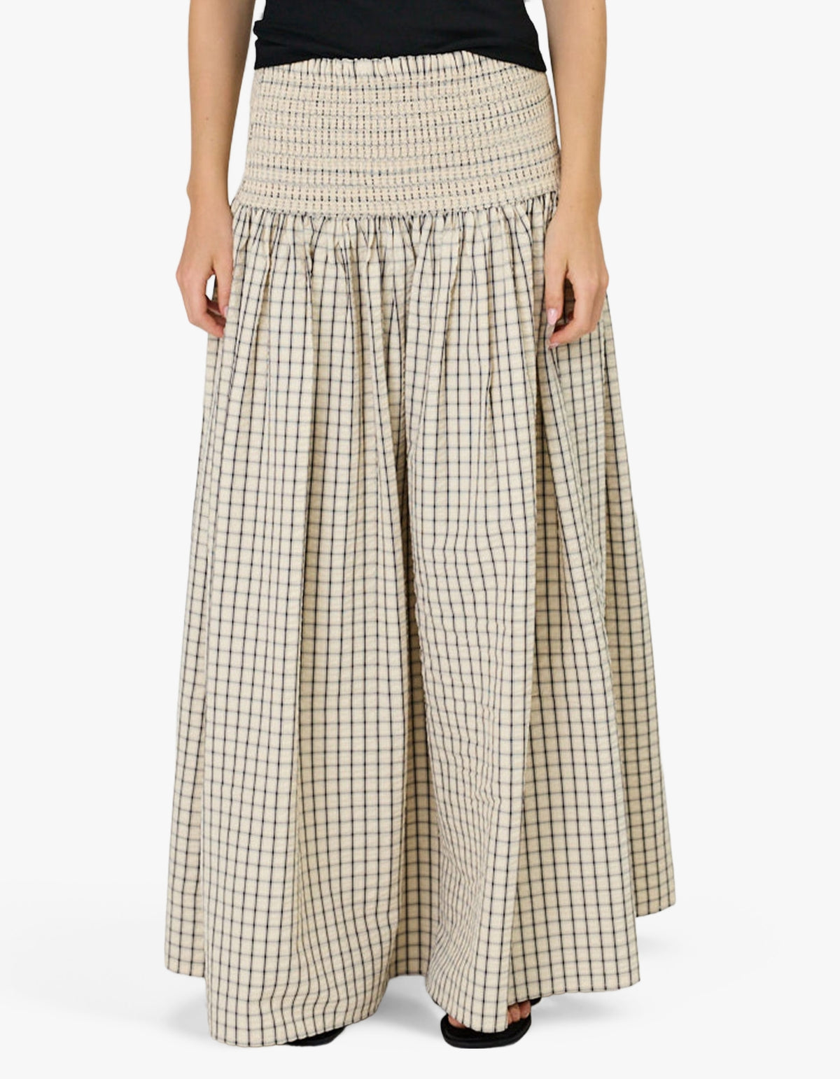 Lainey Skirt - Ivory Check