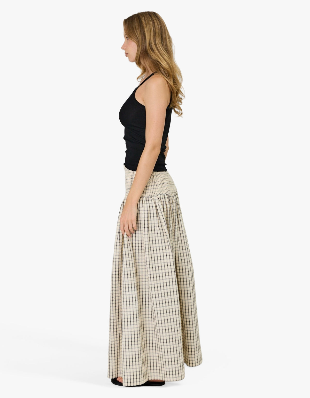 Lainey Skirt - Ivory Check