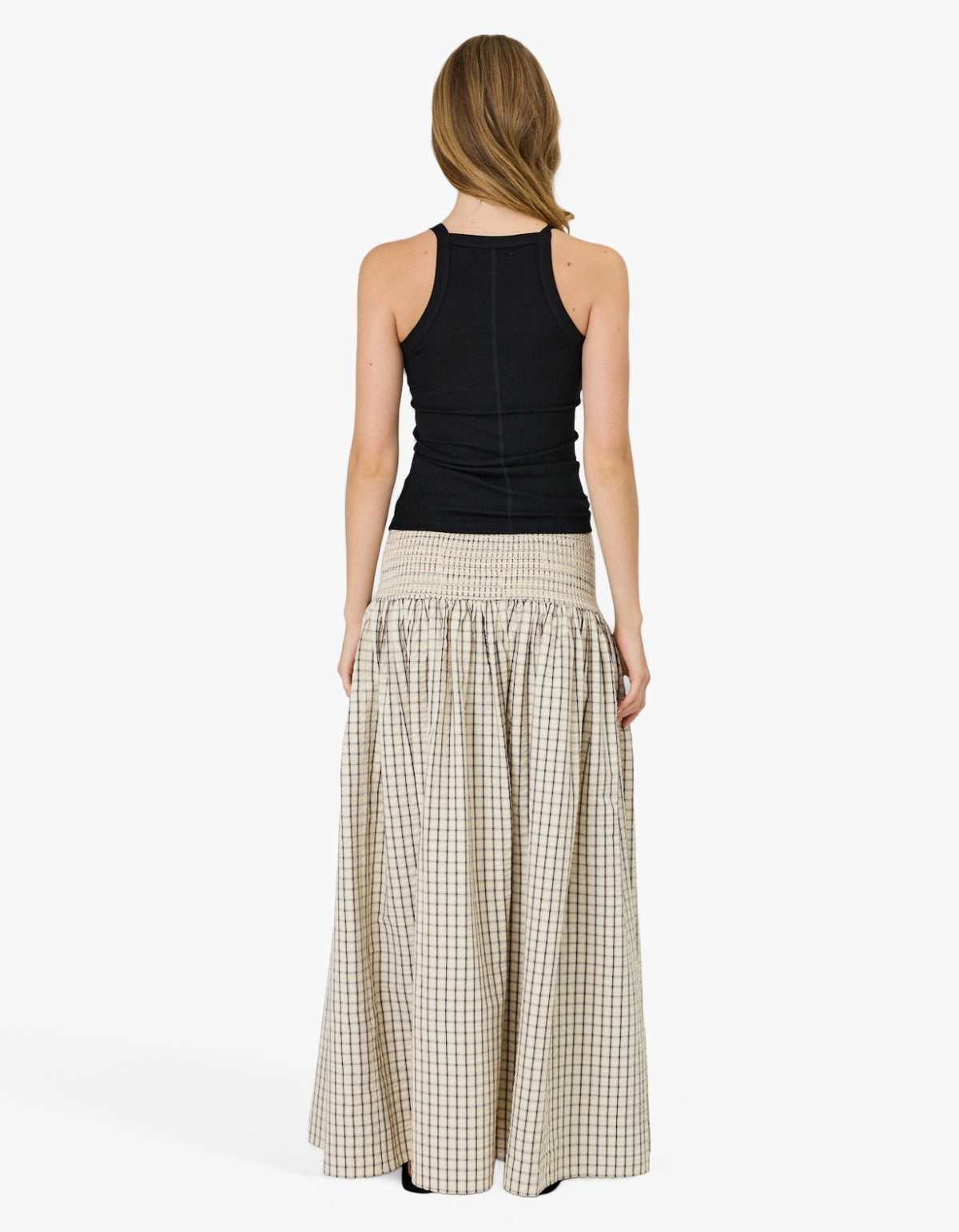 Lainey Skirt - Ivory Check