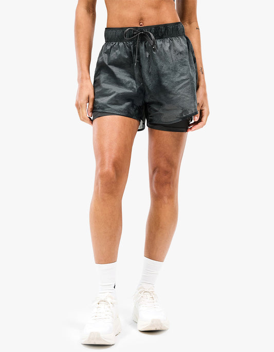 247 Distance 2-In-1 Short Printed - Dark Green Mix