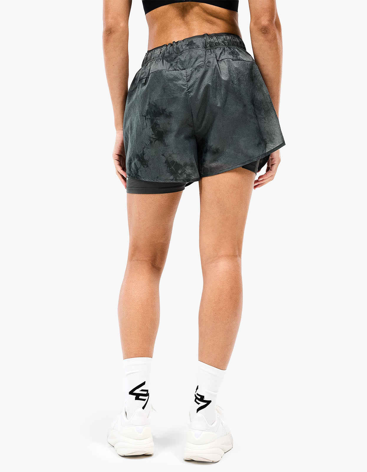 247 Distance 2-In-1 Short Printed - Dark Green Mix