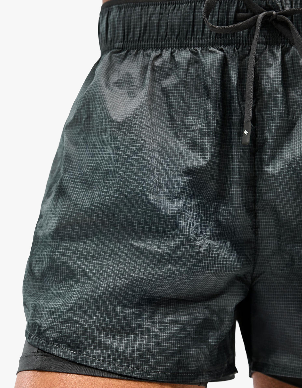 247 Distance 2-In-1 Short Printed - Dark Green Mix