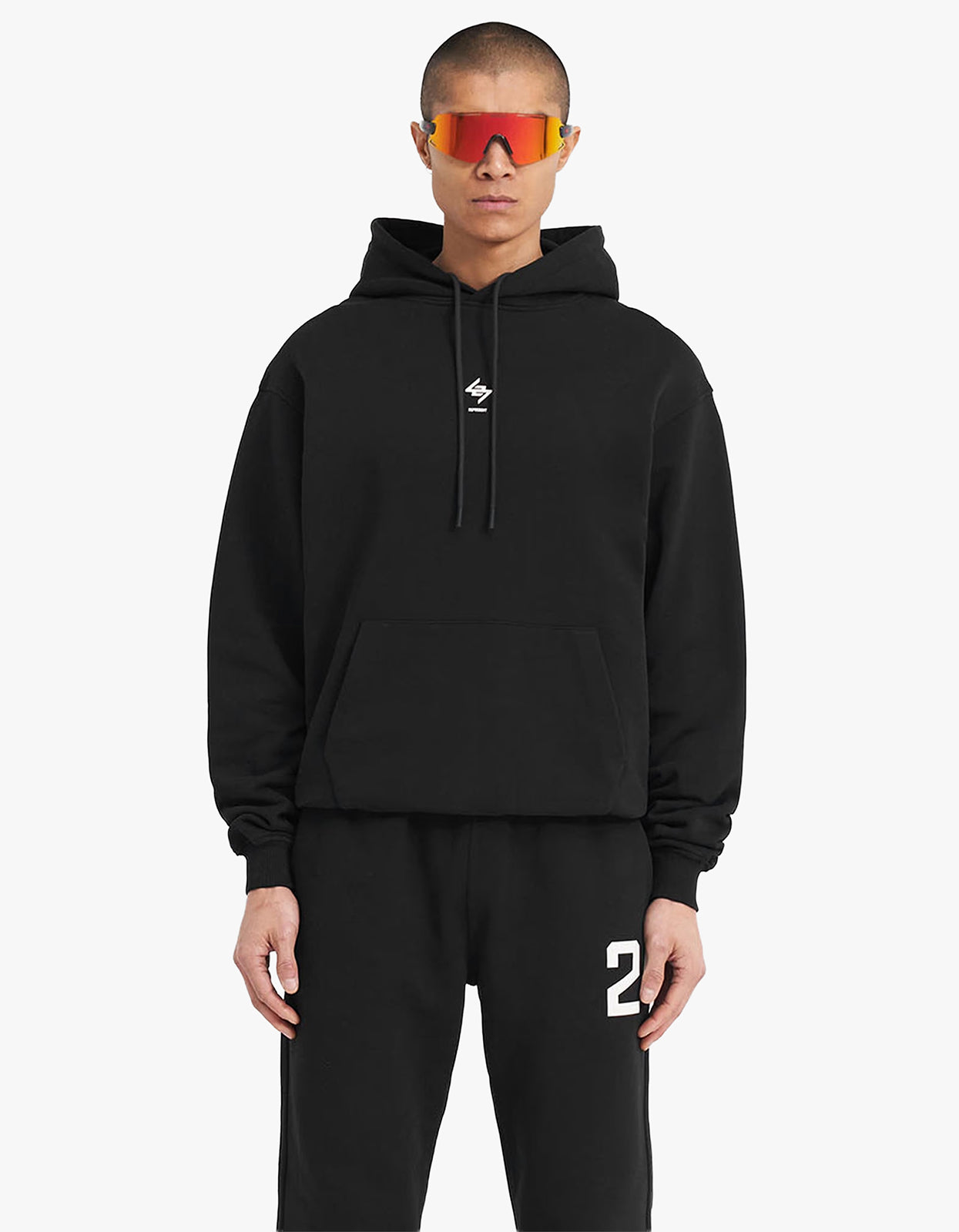 247 Oversized Hoodie - Jet Black