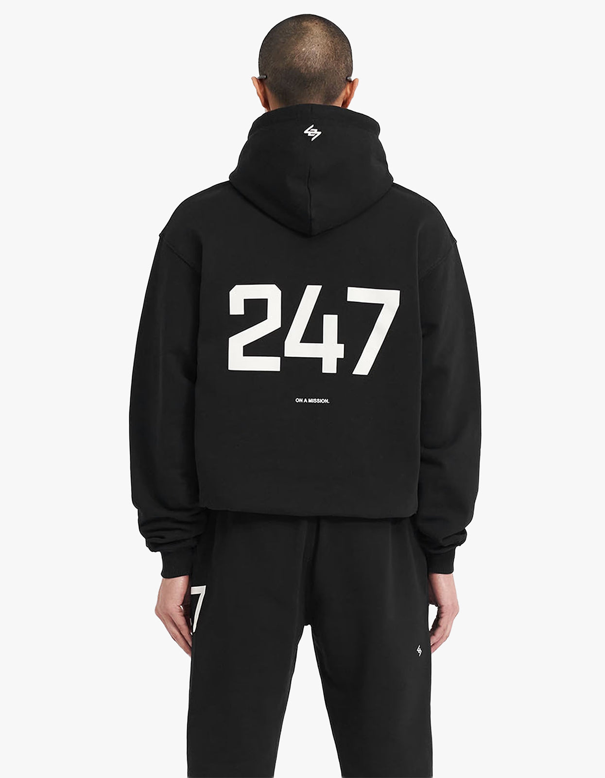247 Oversized Hoodie - Jet Black