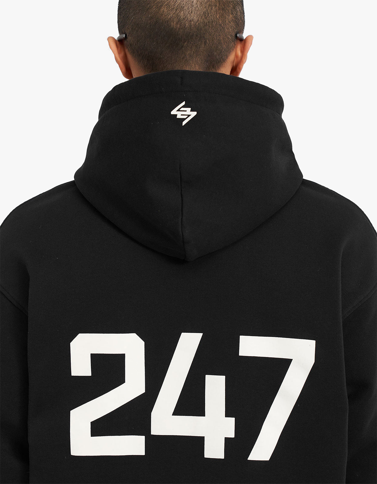 247 Oversized Hoodie - Jet Black