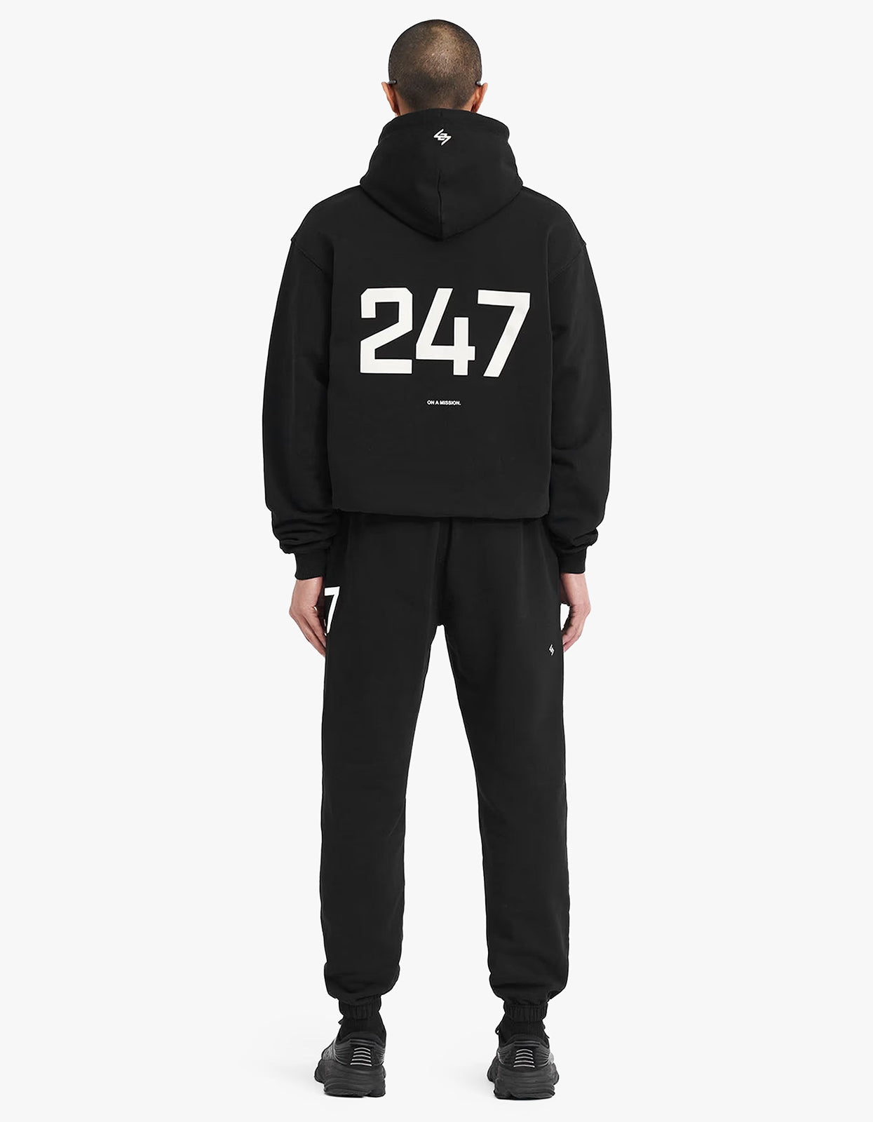 247 Oversized Hoodie - Jet Black