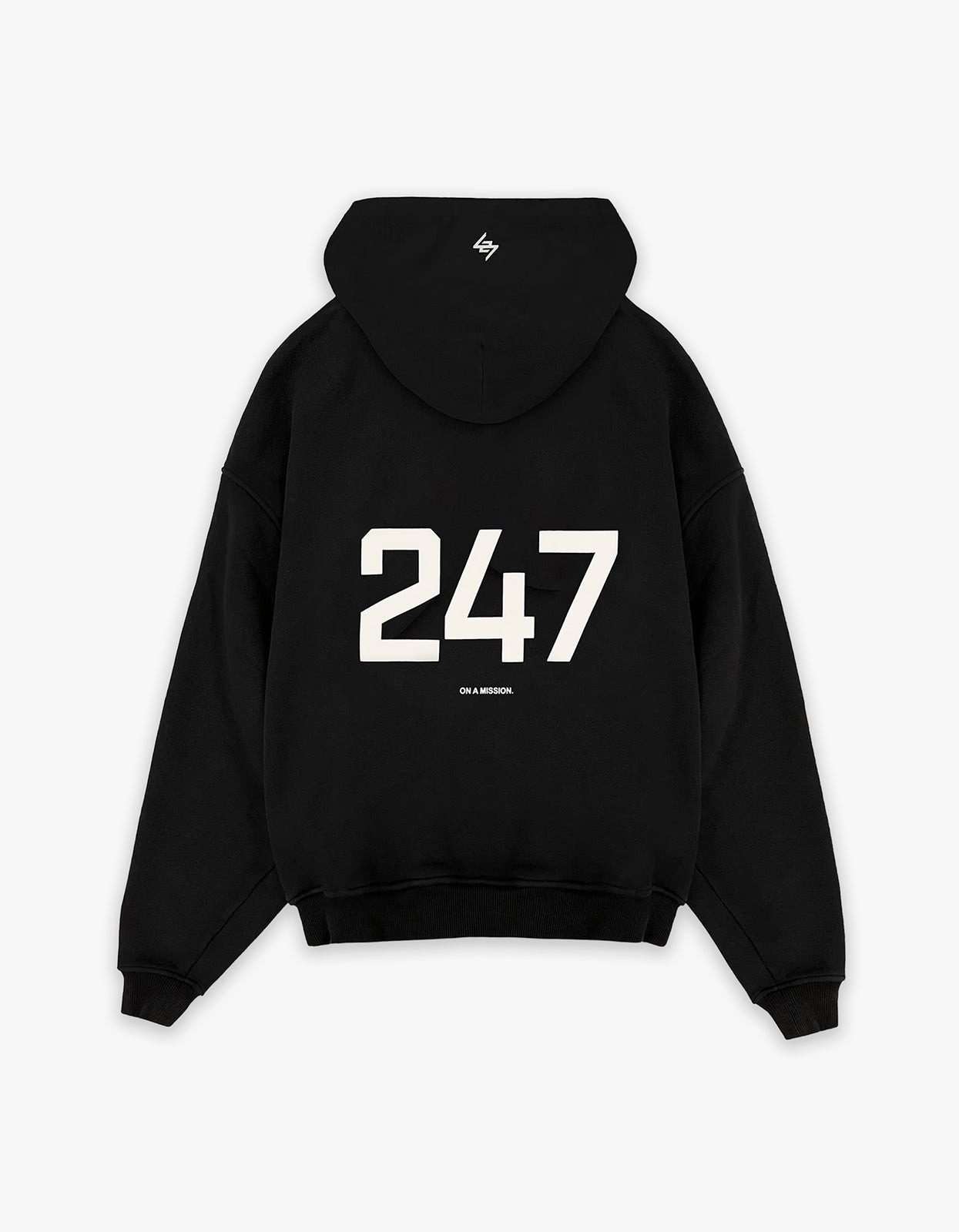 247 Oversized Hoodie - Jet Black