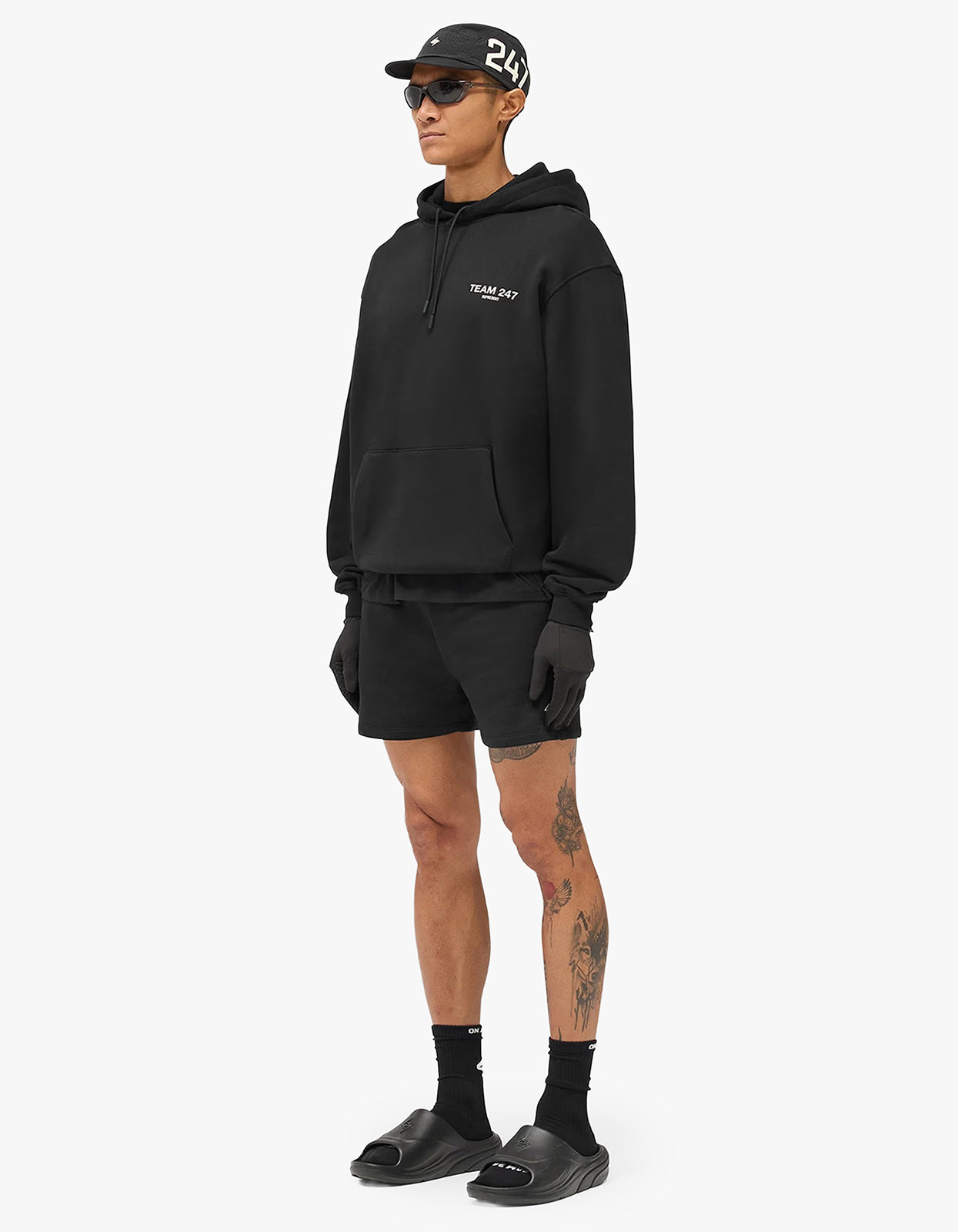 Team 247 Oversized Hoodie - Black