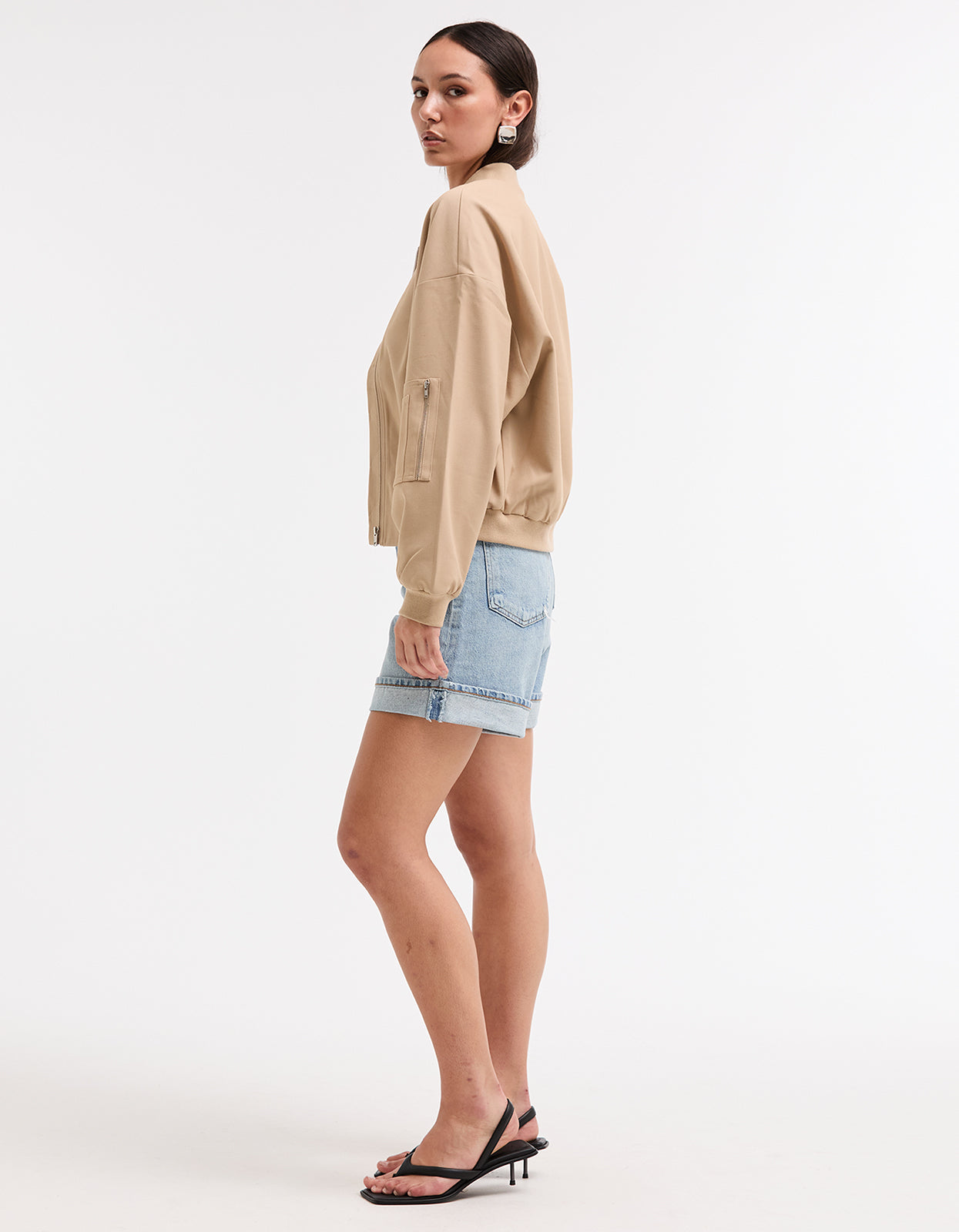 Sidney Bomber Jacket - Stone