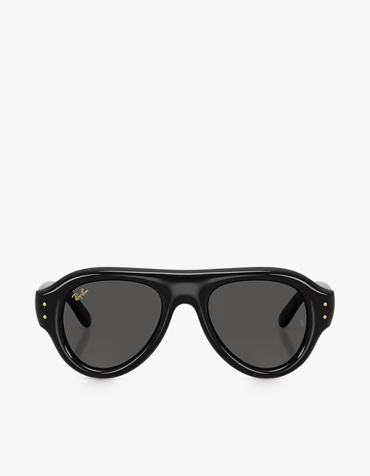 Aviator Puffer Sunglasses - Ultra Black