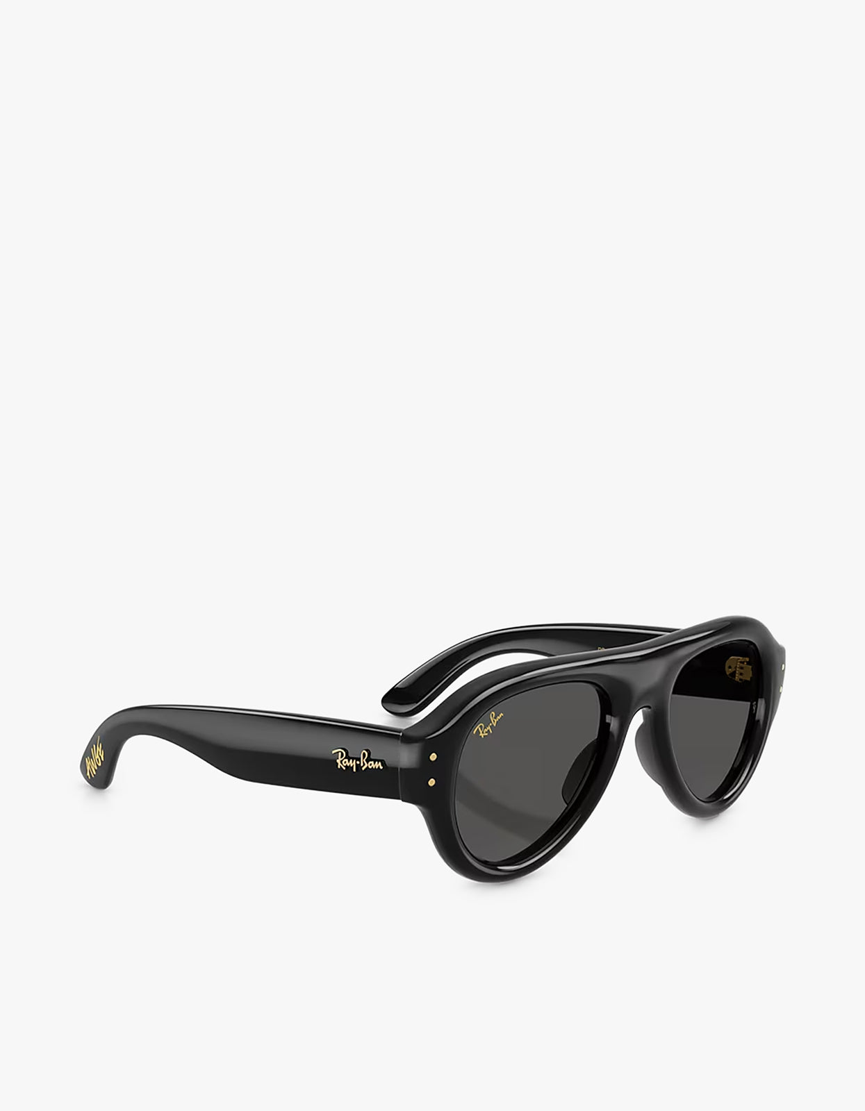 Aviator Puffer Sunglasses - Ultra Black