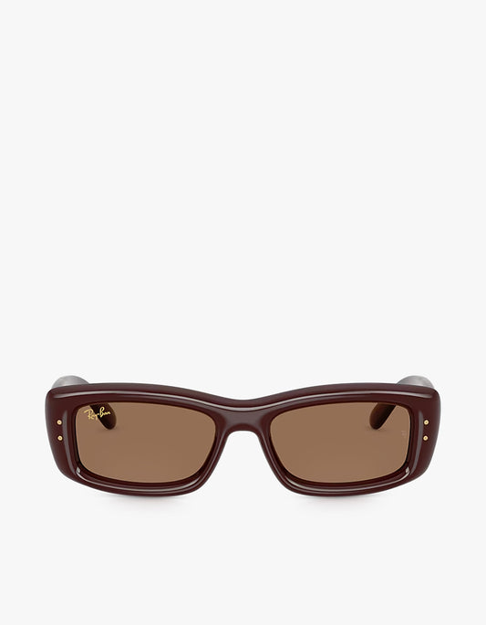 Kiliane Puffer Sunglasses - Transparent Dark Brown