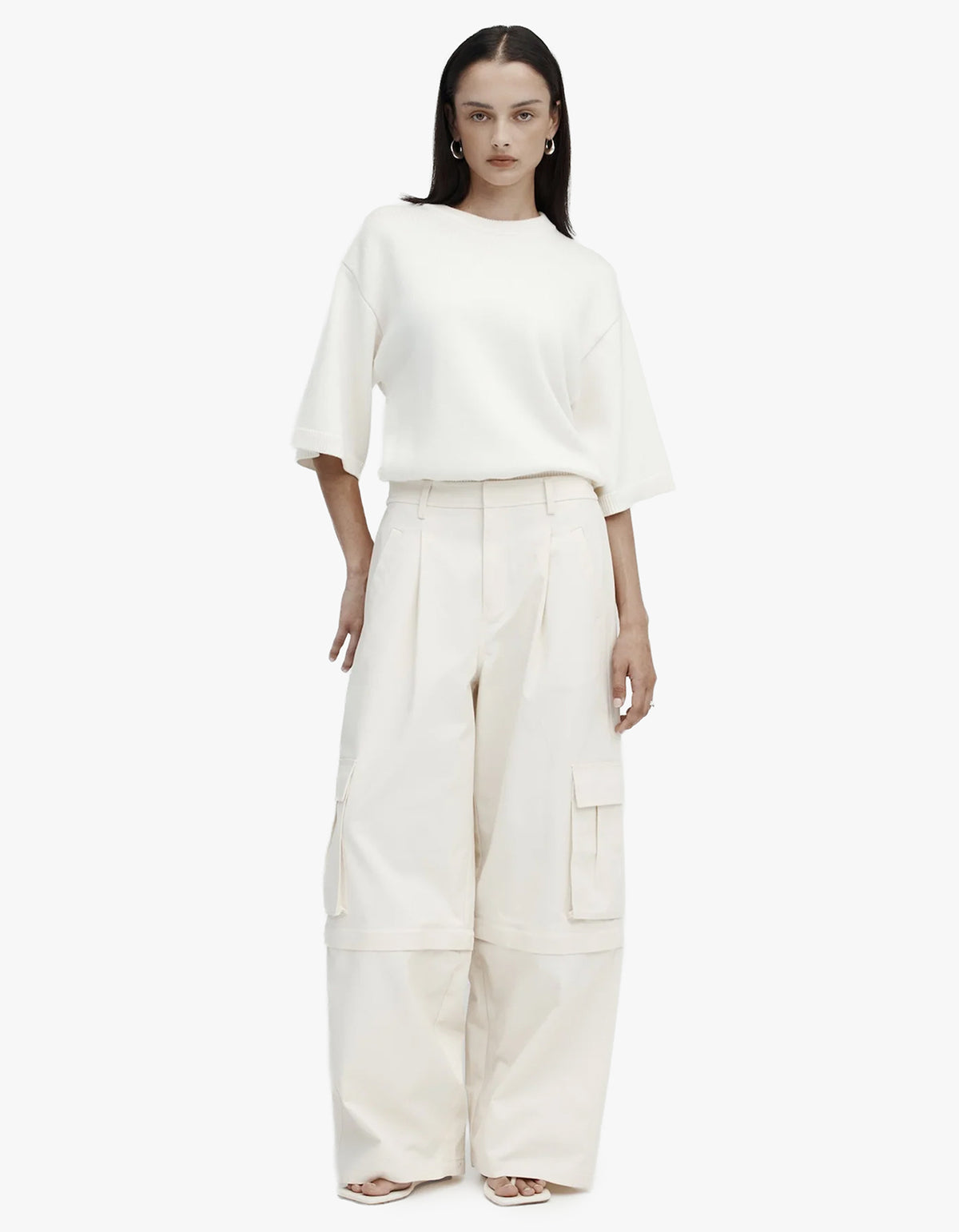 Convertible Cargo Trouser - Ecru
