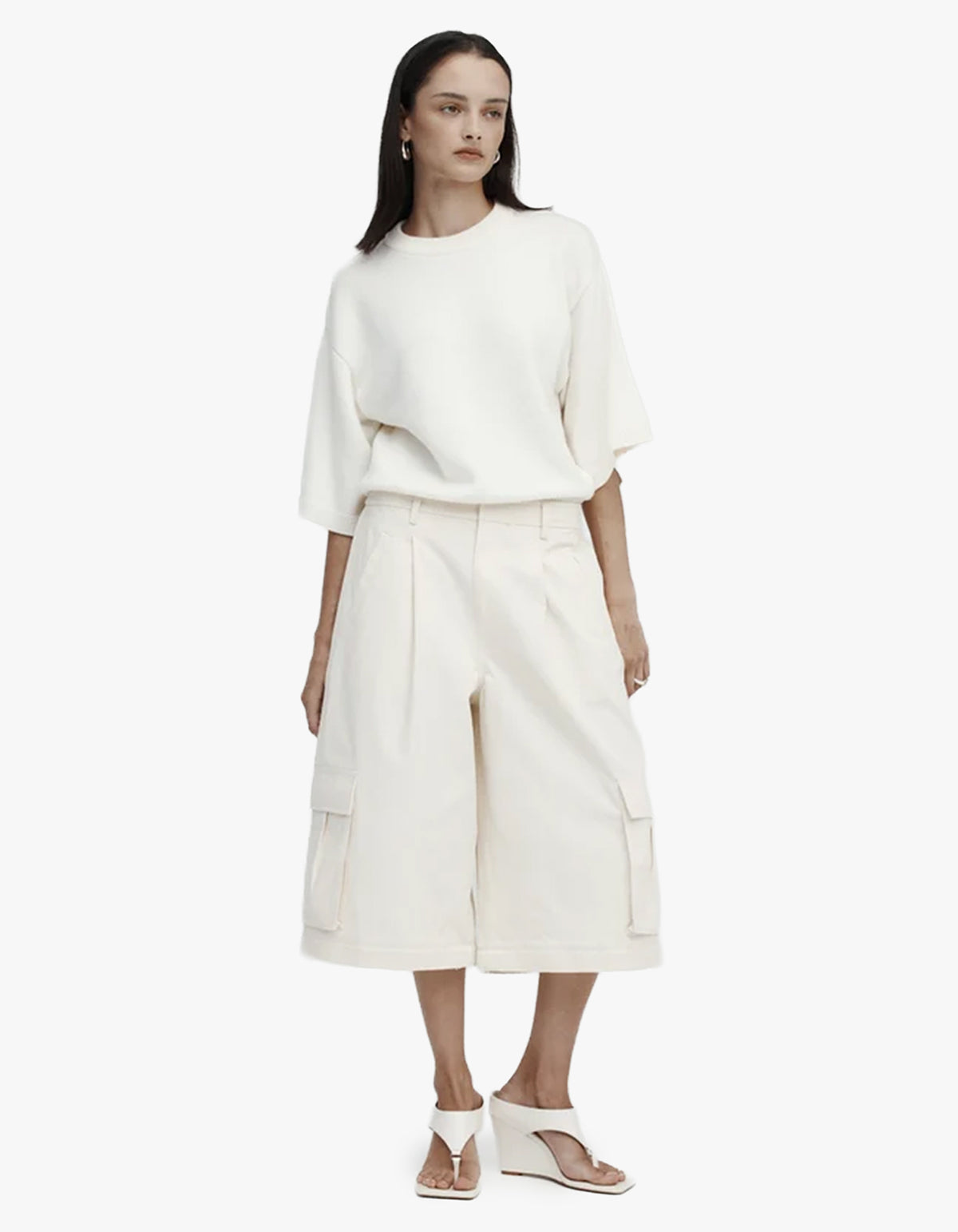Convertible Cargo Trouser - Ecru