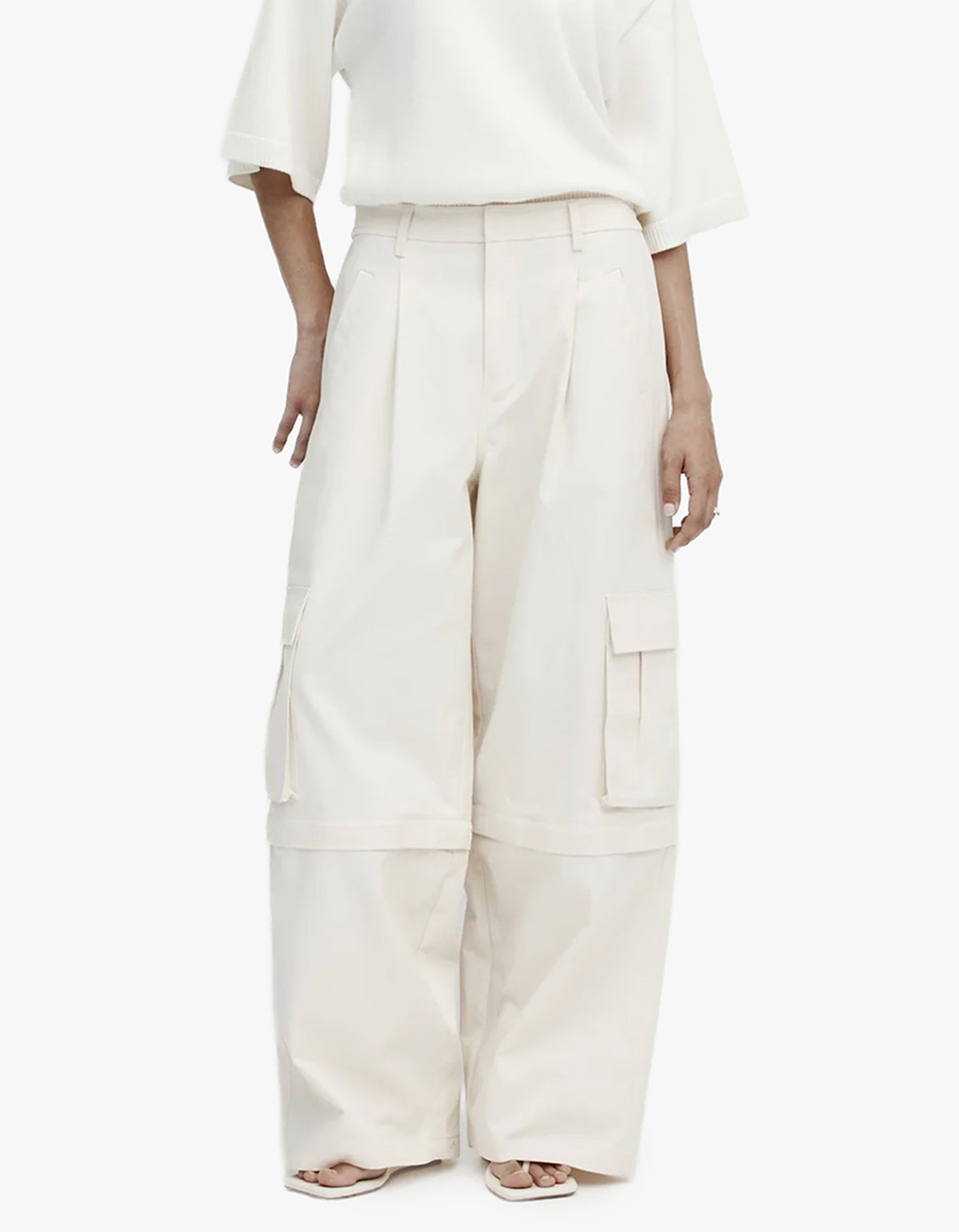 Convertible Cargo Trouser - Ecru