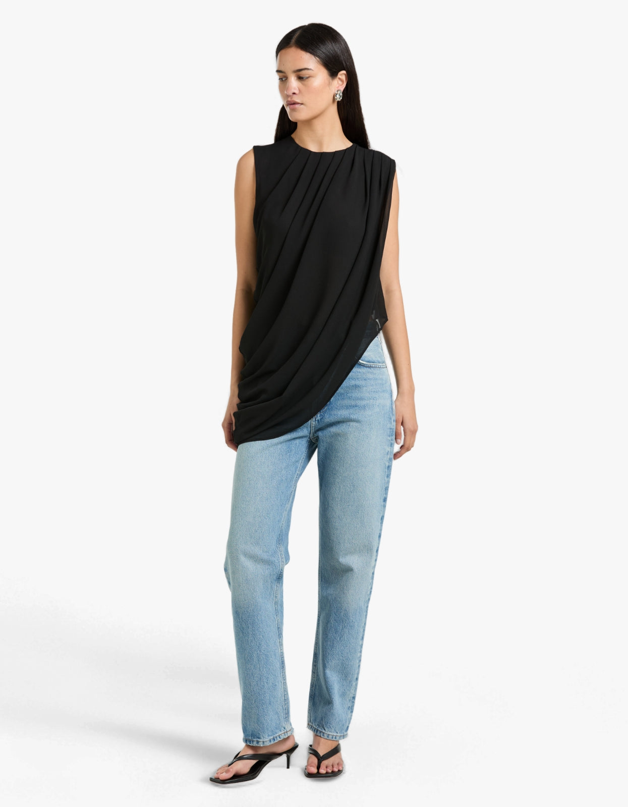 Draped Top - Black