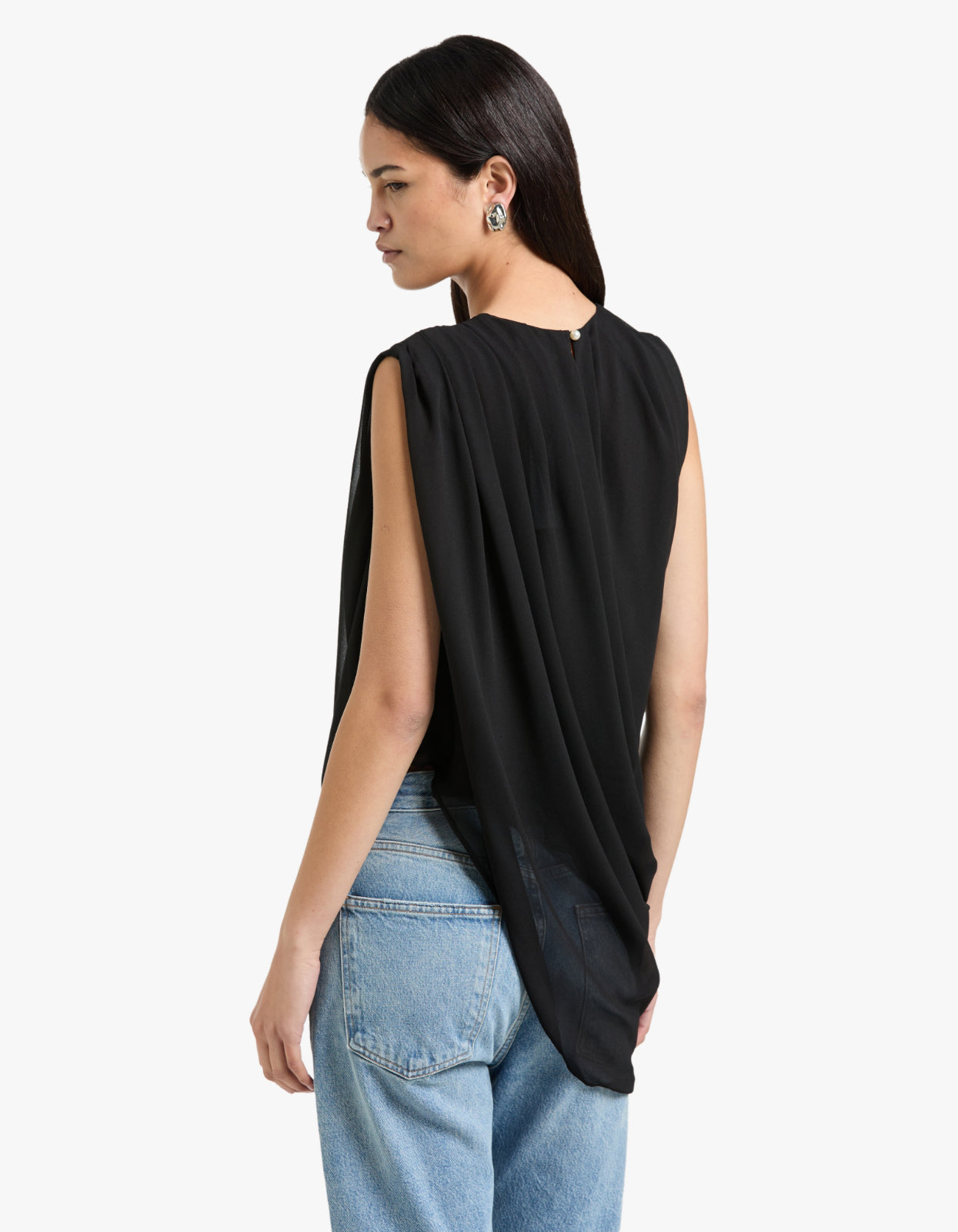 Draped Top - Black