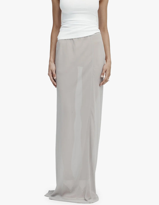 Sheer Slip Skirt - Ash