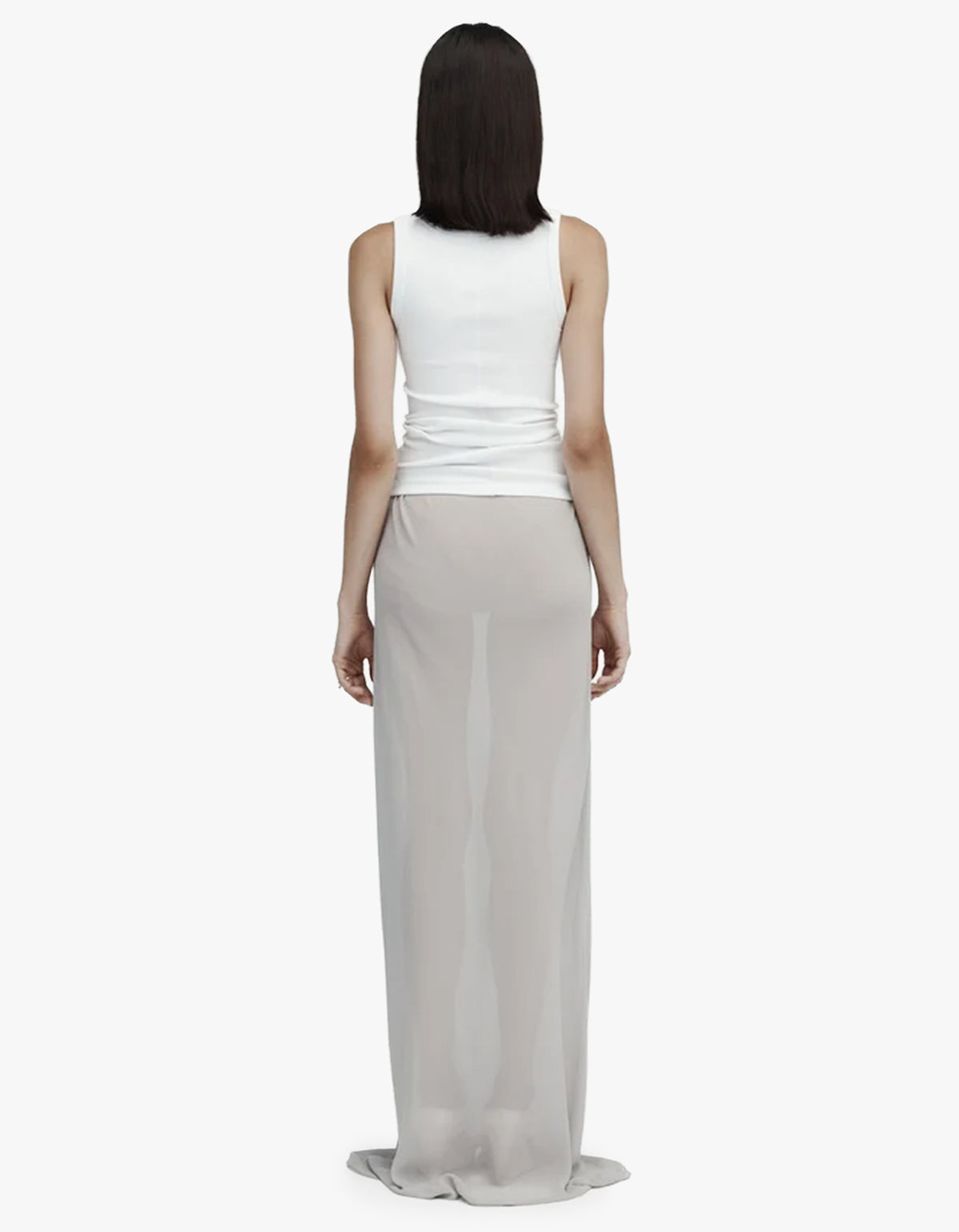 Sheer Slip Skirt - Ash