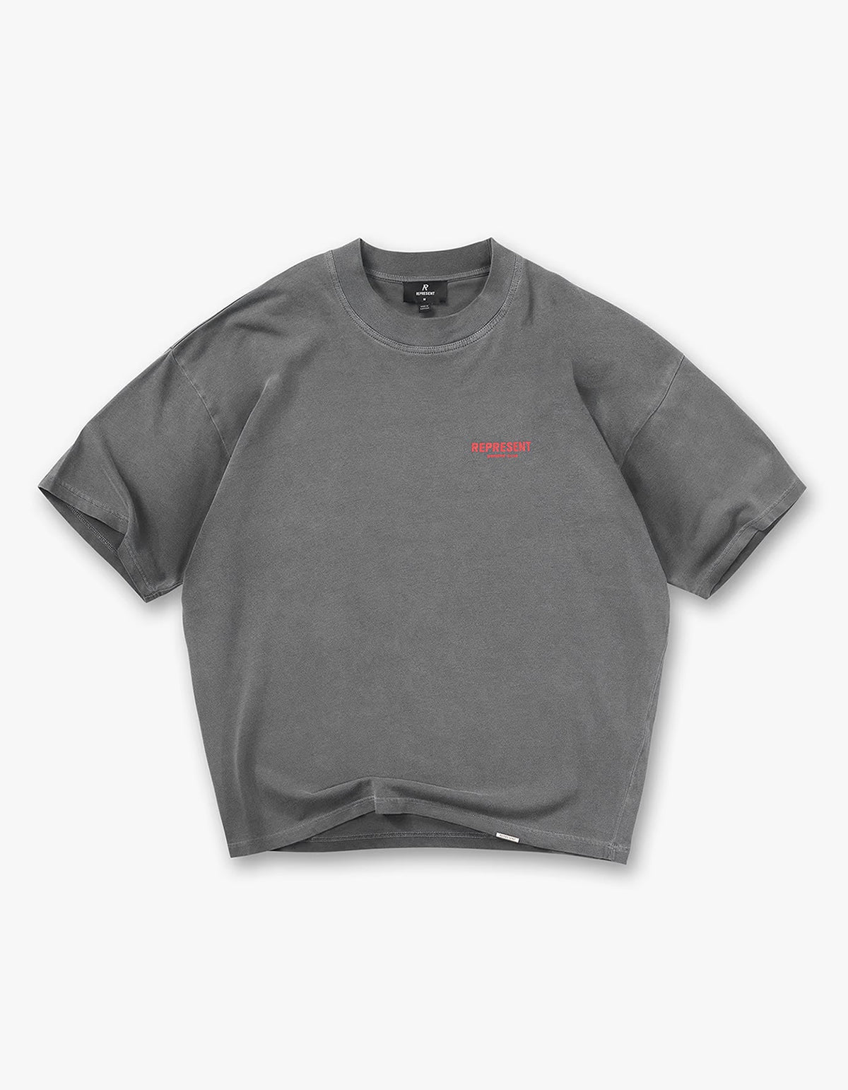 Represent Owners Club T-Shirt - Washed Black/Red