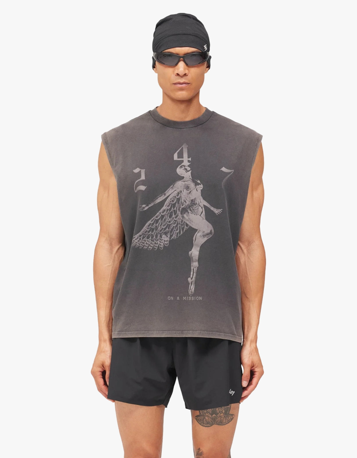 247 Fallen Angel Tank - Vintage Black