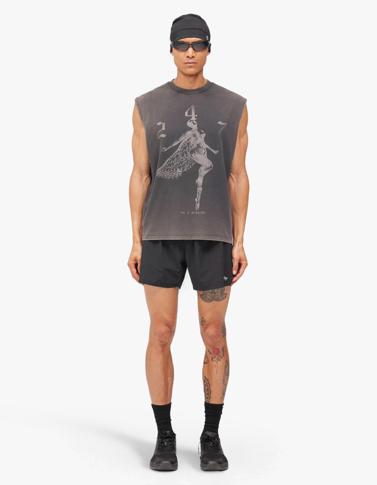 247 Fallen Angel Tank - Vintage Black
