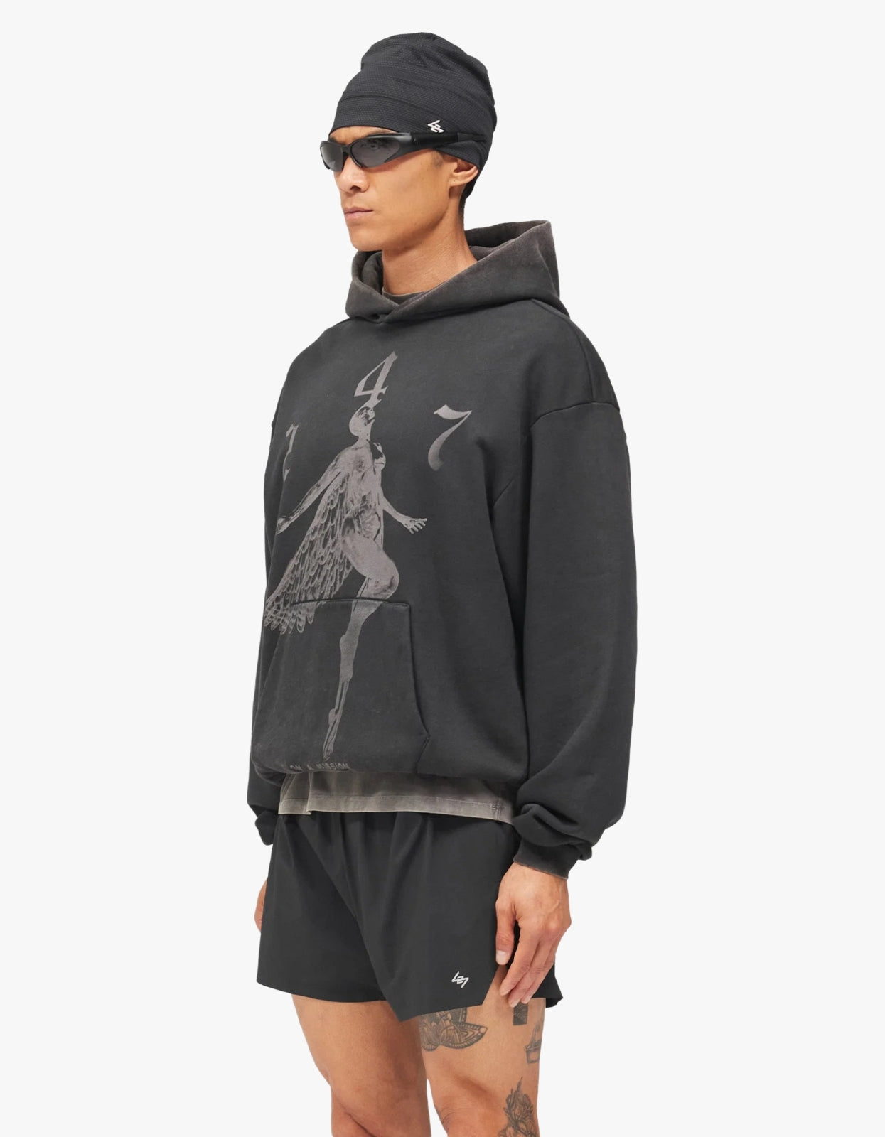 247 Angel Hood - Vintage Black
