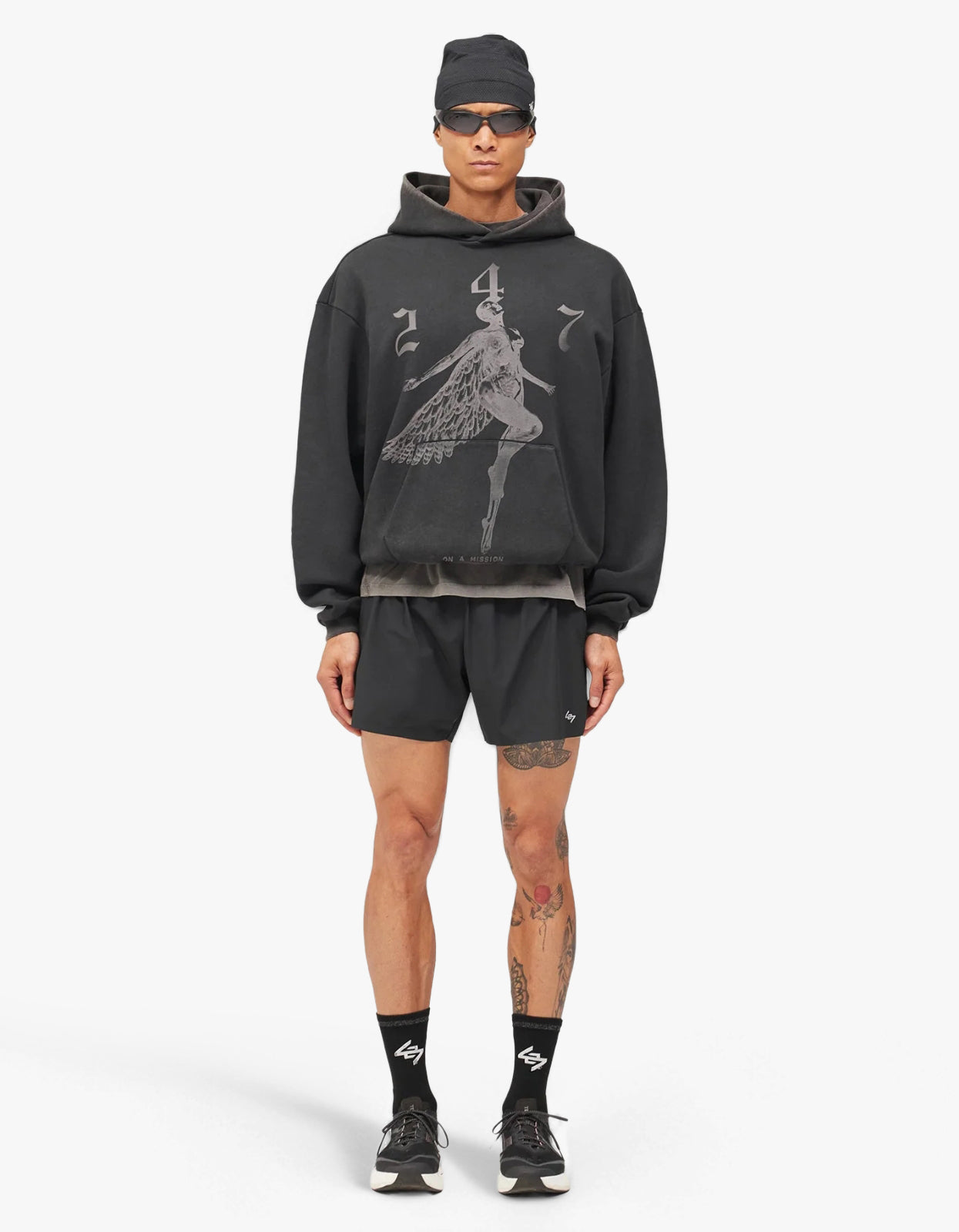 247 Angel Hood - Vintage Black