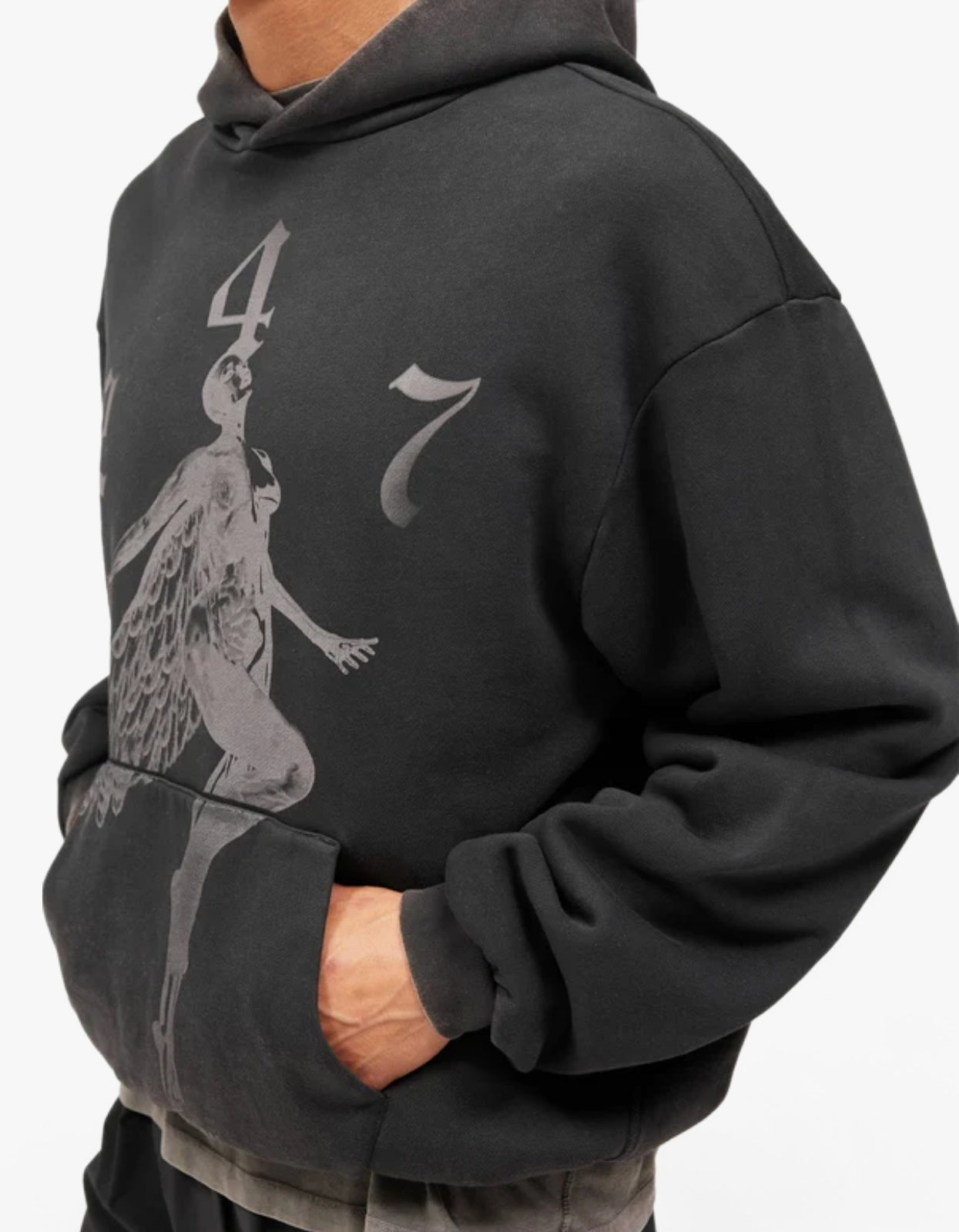 247 Angel Hood - Vintage Black