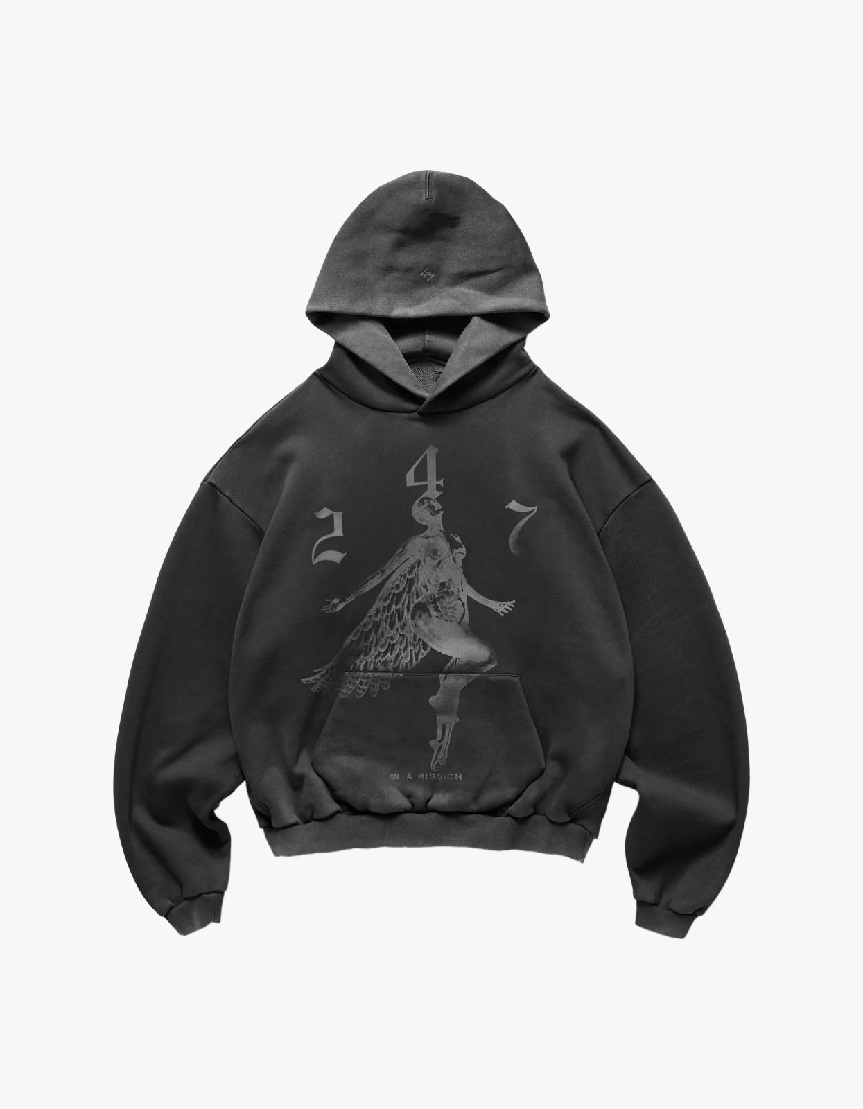 247 Angel Hood - Vintage Black
