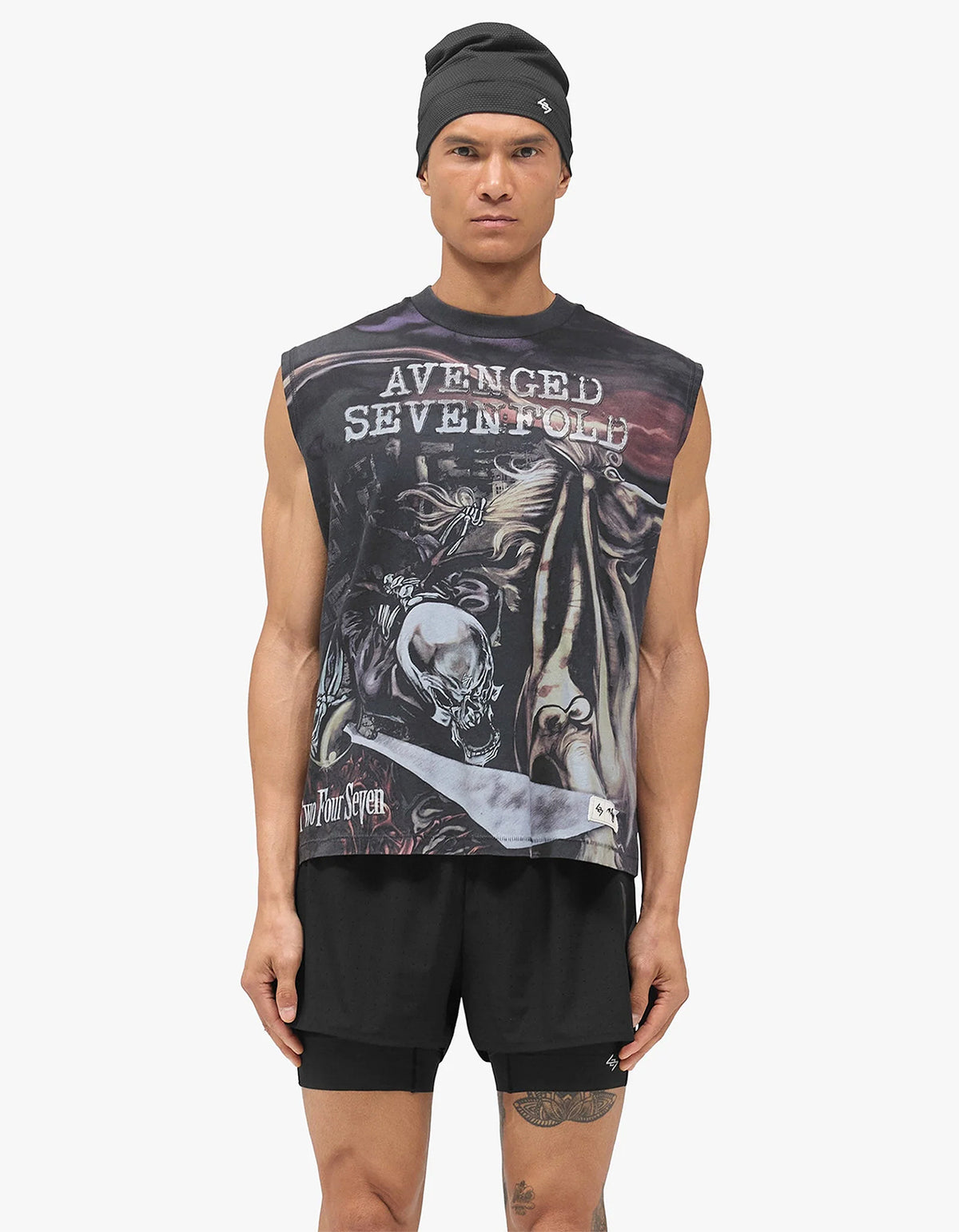 247 X Avenged Sevenfold City Of Evil Tank - Aged Black