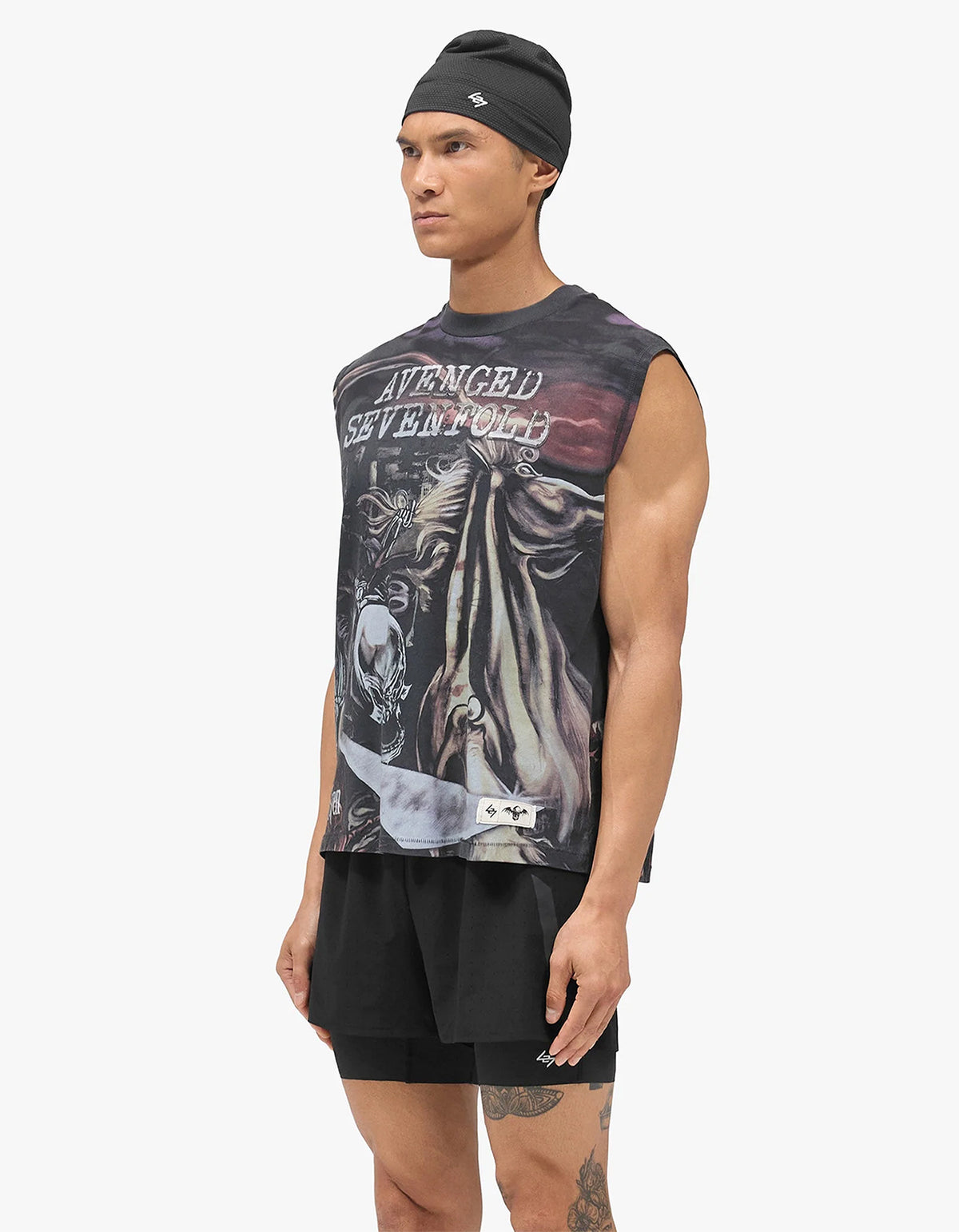 247 X Avenged Sevenfold City Of Evil Tank - Aged Black