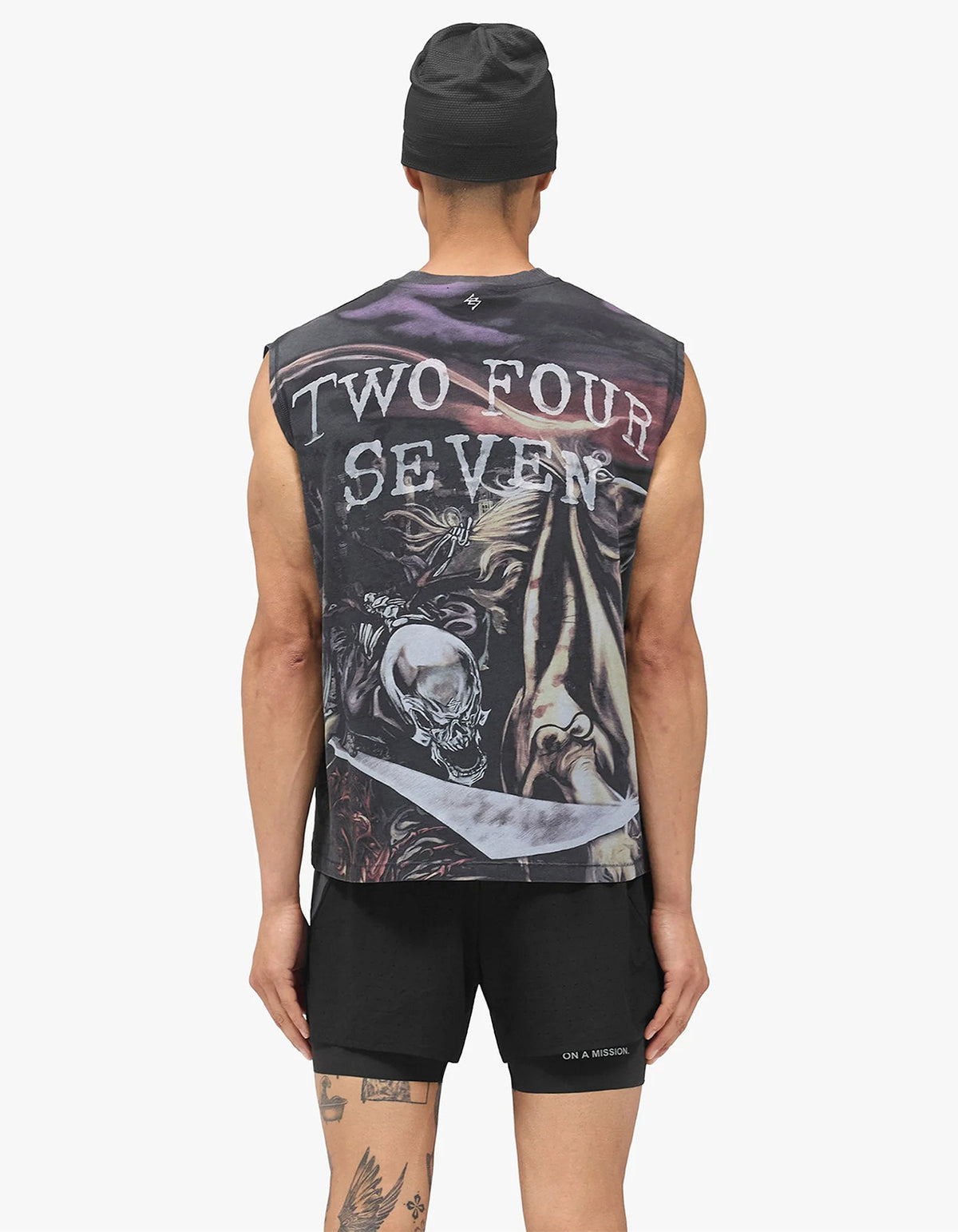 247 X Avenged Sevenfold City Of Evil Tank - Aged Black