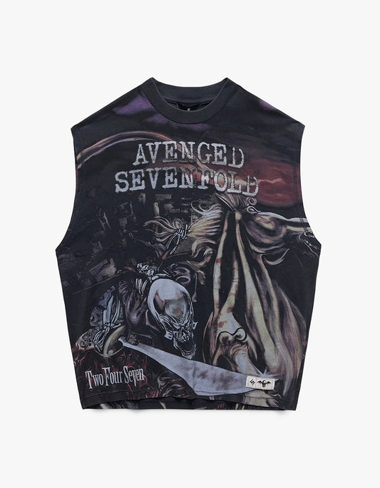 247 X Avenged Sevenfold City Of Evil Tank - Aged Black