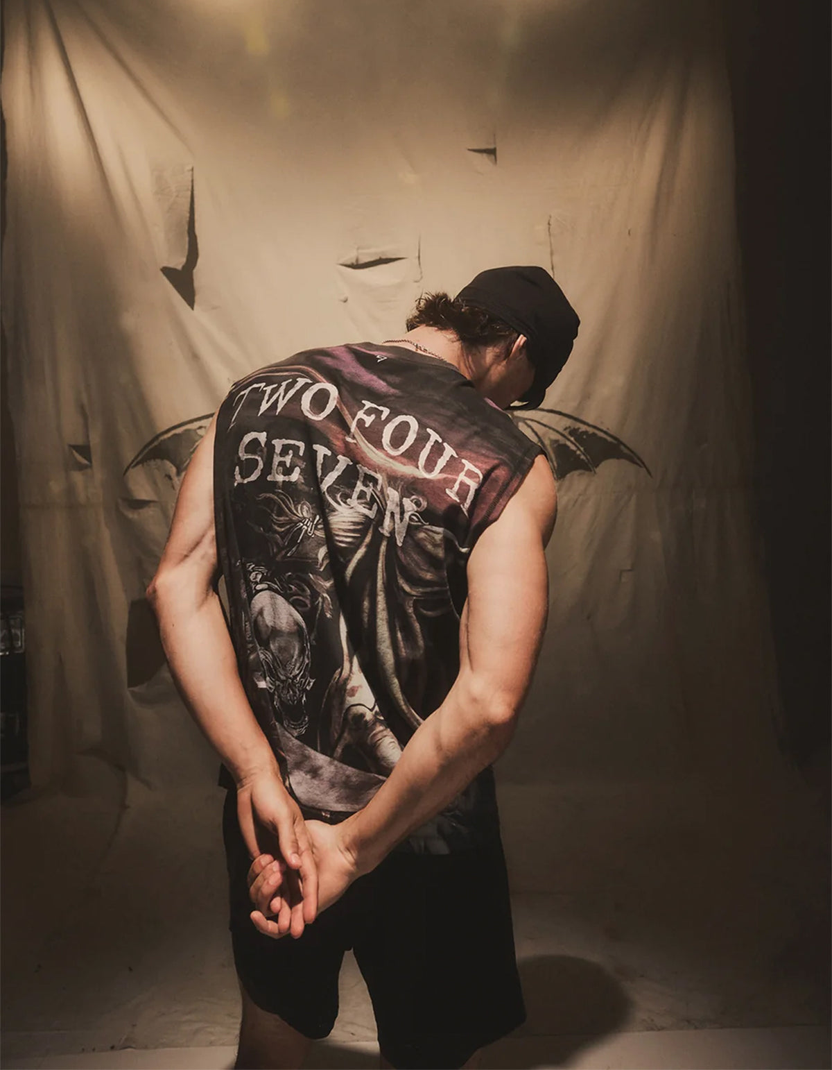 247 X Avenged Sevenfold City Of Evil Tank - Aged Black
