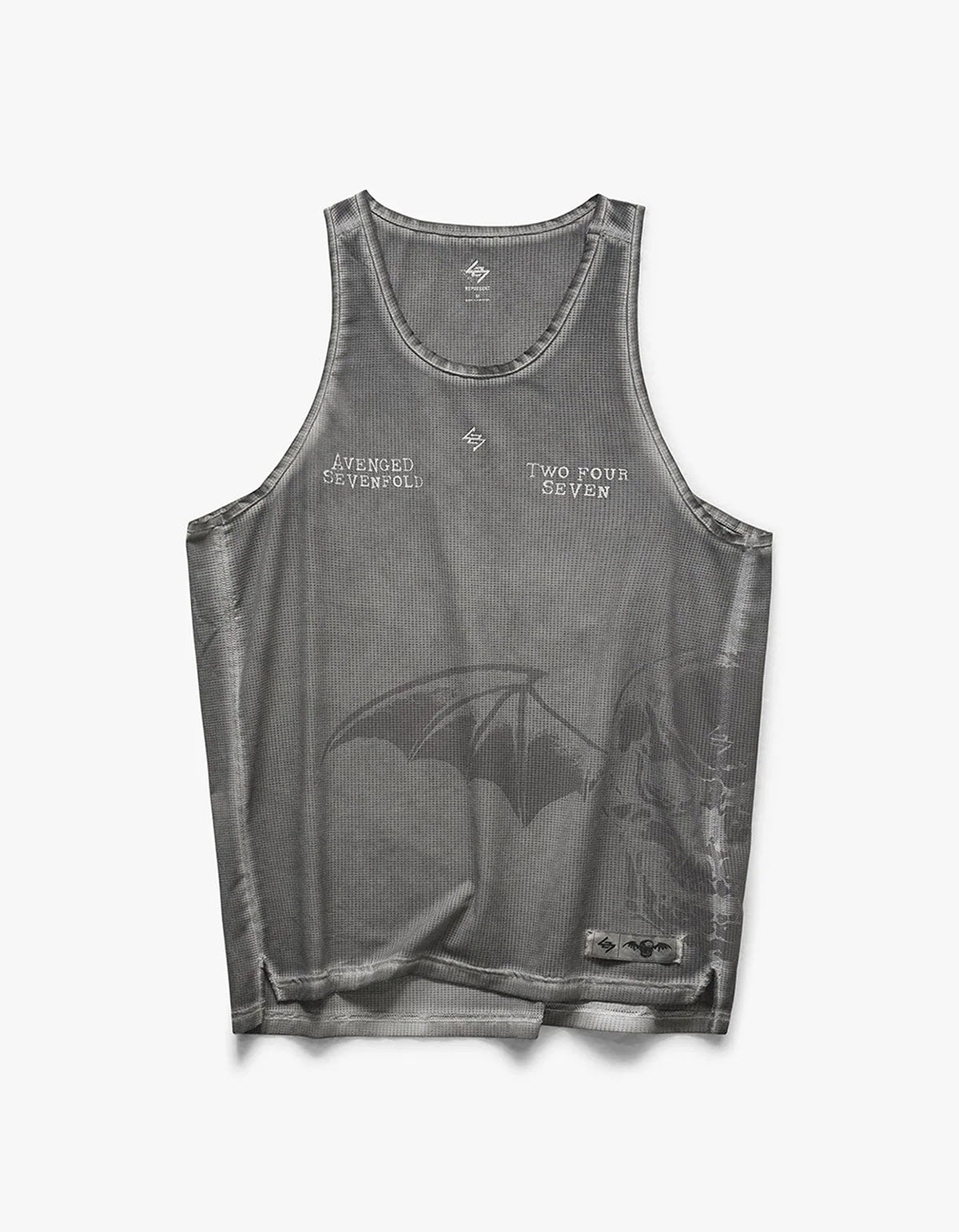 247 X Avenged Sevenfold Death Bat Singlet - Vintage Grey
