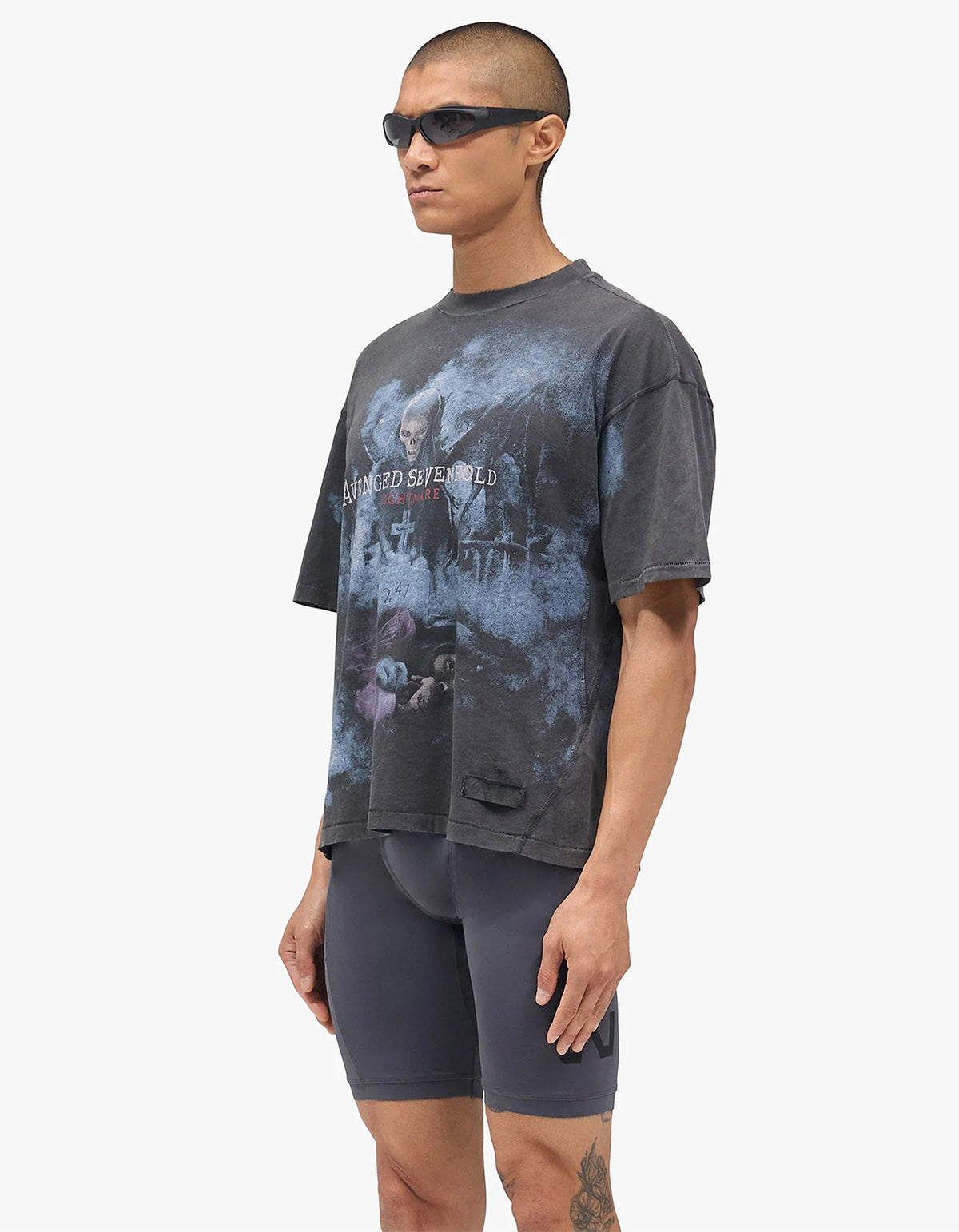 247 X Avenged Sevenfold Nightmare Tee - Aged Black
