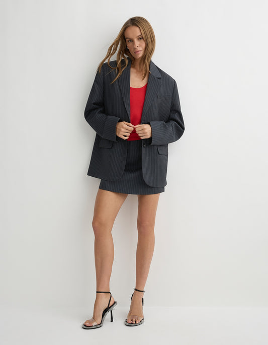 The Ridge Blazer - Grey Stripe