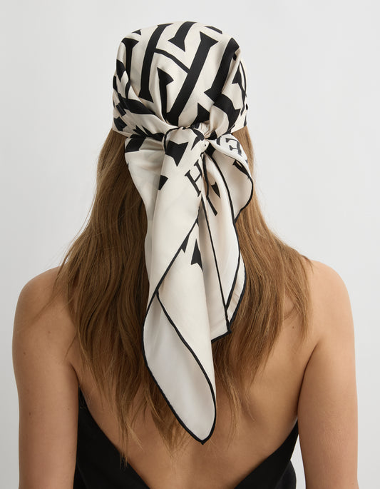 The Lilo Scarf - Cream & Black