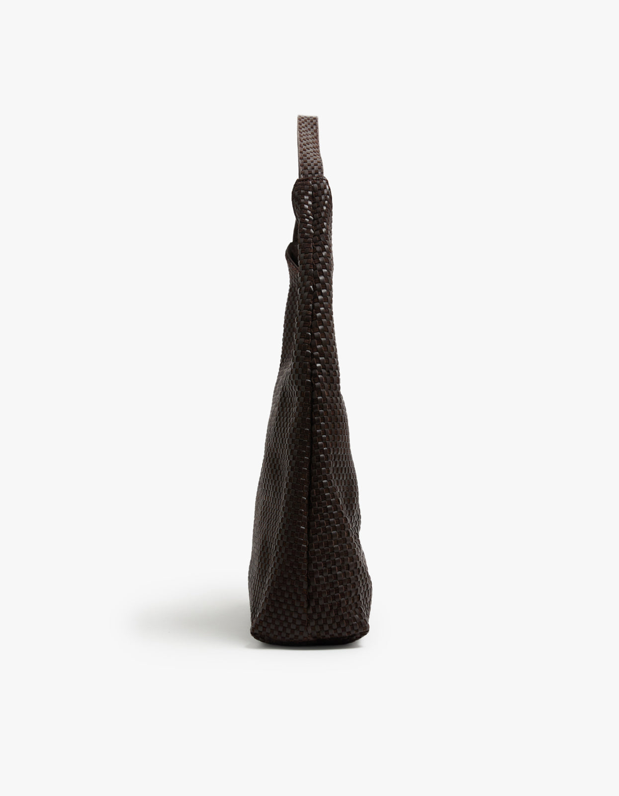 Lattice Weave Large Tote Bag - Coffee