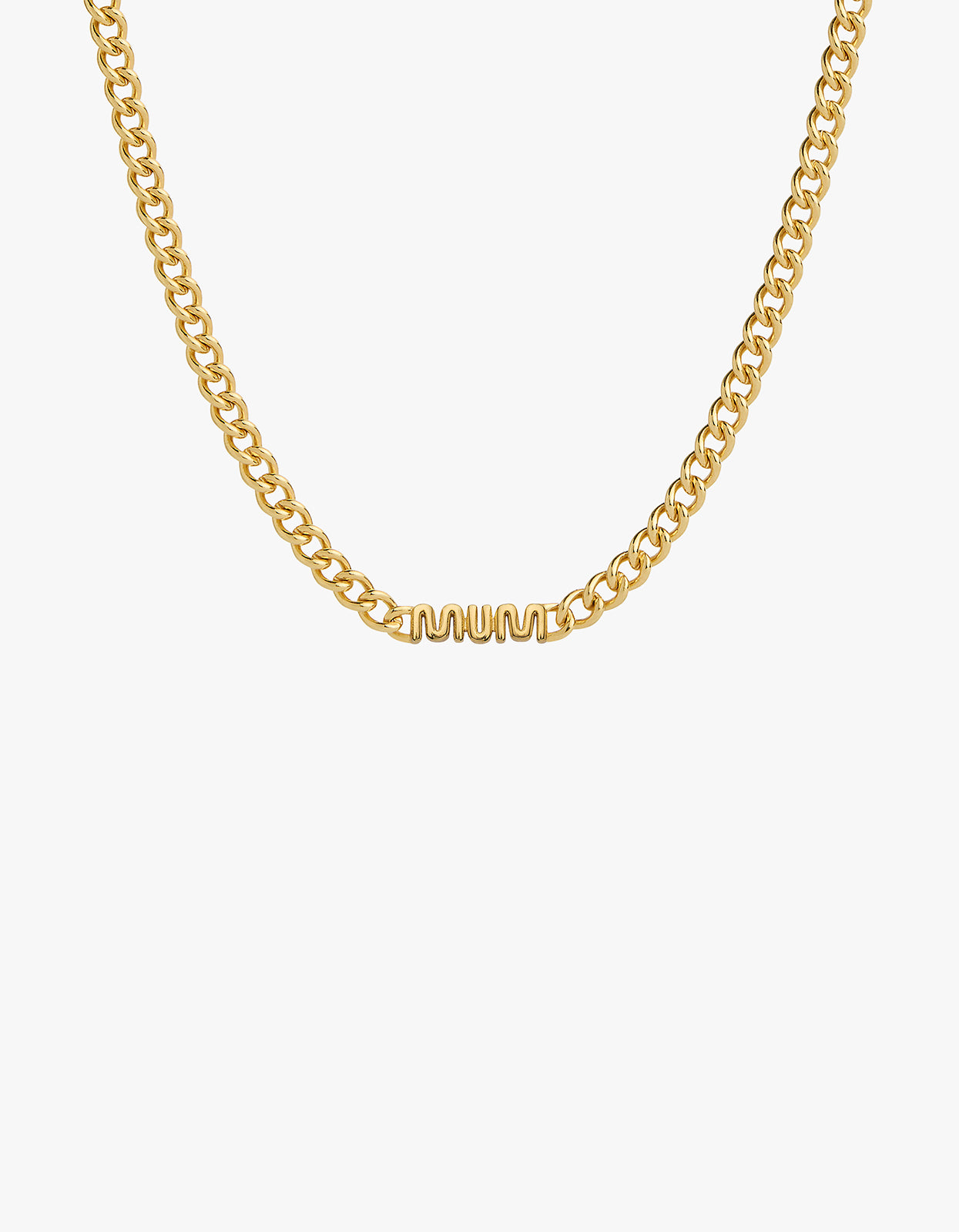 MUM Chain Necklace - Gold