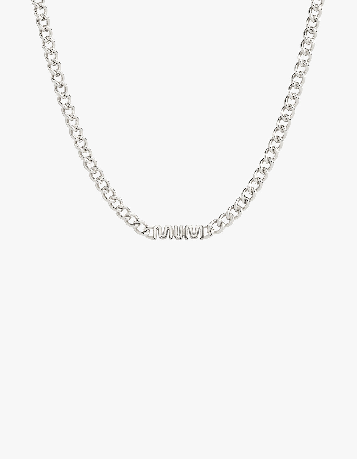 MUM Chain Necklace - Silver