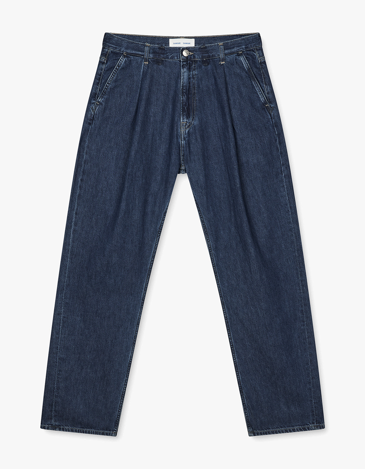 Saroger Pleat Jeans 16014 - Washed Soft Denim